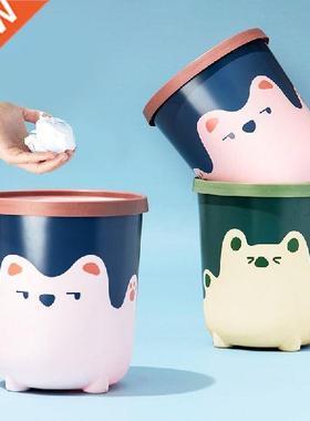 Small Table Cute Dumpster Kitchen Trash Can Desk Recycling