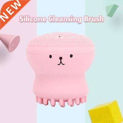 Face Cleaning Brush Sponge 4 Colors Silica Gel Massage