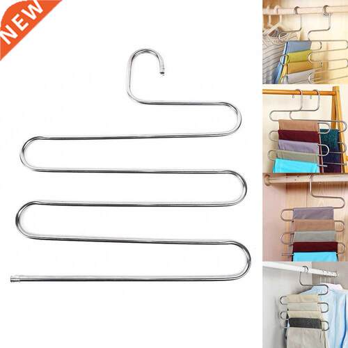 5 Layers Pants Rack Hanger Clothes Organizer Multifunction S