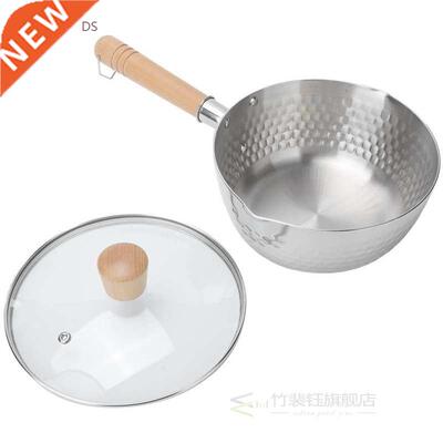 cooking pots Sucepn Milk Pot Pn with Wooden Hndle Stinl