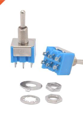 5pcs 3 Position MTS-203 6-Pin 6MM Mini SPDT ON-OFF-ON 6A 125