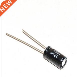 50pcs 100V 10UF 4*7mm 10UF 100V 6*11 Electrolytic capacitor