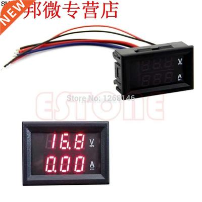 DC 100V 10A Voltmeter Ammeter Red LED Panel Amp Dual Digita