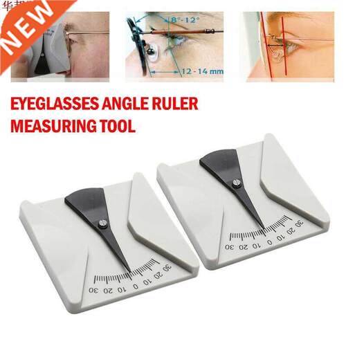 2pcs Eyeglasses Angle Ruler Glasses Measuring Tool Protracto