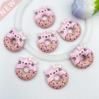 10pcs/lot kawaii resin Cute Doughnut cake flatback cabochons