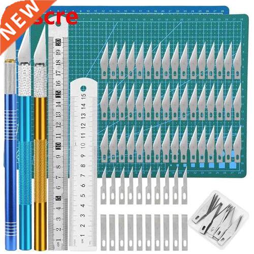 Professional Carving Knife Tools Kit With Cutting Mat And R