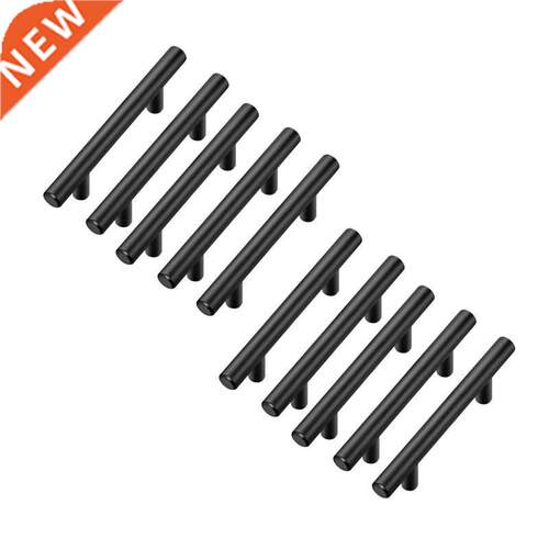 10 Pack 5 Inch Cabinet Pulls Matte Black Stainless Steel
