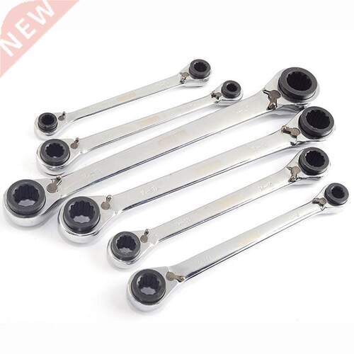 1Piece Double End Ratchet Wrench 4 In 1 Multi Spanner Wrench