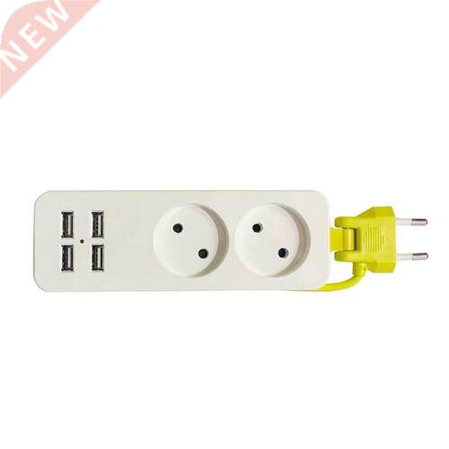 EU Plug Power Strip 4 USB Port Charger Socket, 1200W Multipl