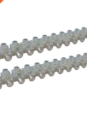 2 Pcs 30A Wire Connector 12Position Barrier Terminal Block