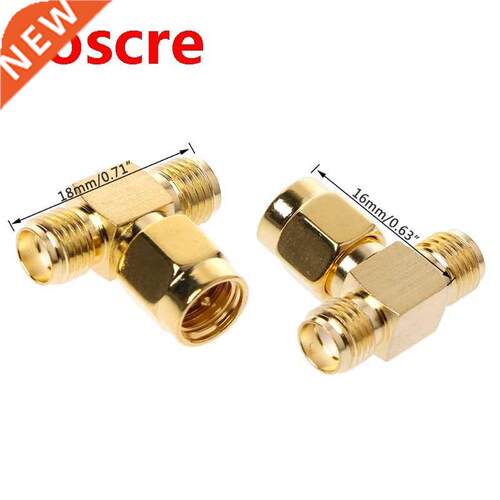 10PCS 3 Way Splitter SMA Male to Two SMA Female Triple T RF