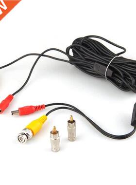 10m 33ft Security Video/ Power Cable BNC + RCA Plug Combinat
