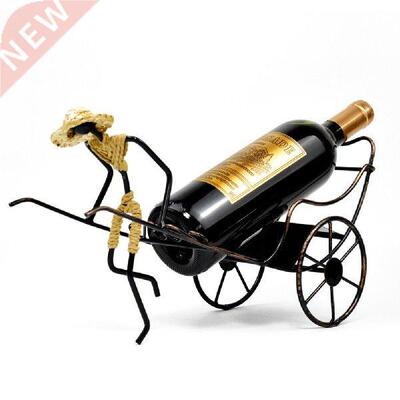 Wine Racks Vintage Wrought Iron Rickshaw Wine Glass Display