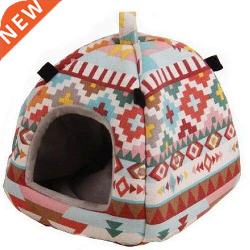 Guine Pig Bed Hole Comfortble Hmster House Wrm Nest