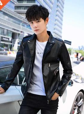 2020 autumn and winter men's leather jacket new wild youth h