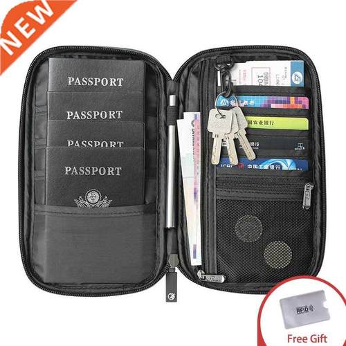 RFID Travel Passport Wallet Multi-Function Waterproof Family