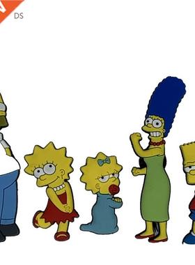 5pcs/set the 3D Simpsons Fridge Magnet Set Cute Homer Simp