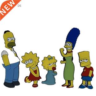 5pcs/set the 3D Simpsons Fridge Magnet Set Cute Homer Simp