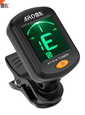 AT-01A Guitar Tuner Rotatable Clip-on Tuner LCD Display for
