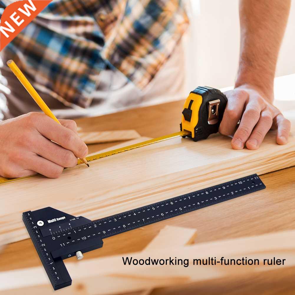 Multifunctional Woodworking Scriber Gauge Aluminum T Type