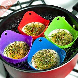 Silicone Egg Poacher Poaching Pods Pan Mould Egg Mold Baking