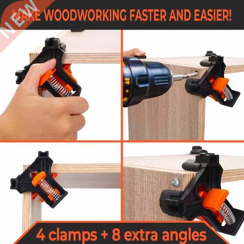 12PCS Clamp Set 60/90/120 Degrees Corner Clamp Wood Angle Cl