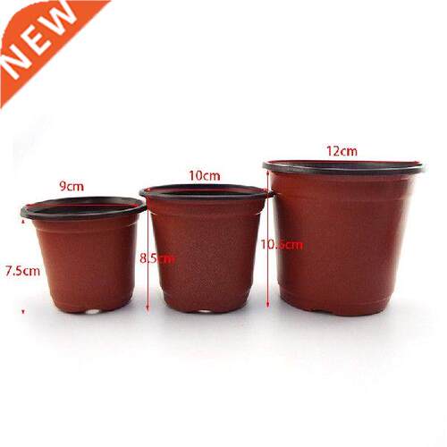 Mini Plastic Round Flower Pot Holder Nursery Planter Grow