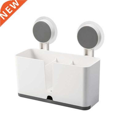 Bathroom Shelf Adhesive Storage Rack Toothbrush Holder