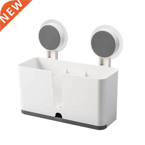 Bathroom Shelf Adhesive Storage Rack Toothbrush Holder