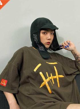 Rapper Cactus Jack French Fries Print T-shirt Men Women Trav