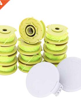 12 Pack 11Ft 0.080Inch Replacement Trimmer Spools with 2 Cap