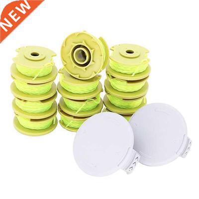 12 Pack 11Ft 0.080Inch Replacement Trimmer Spools with 2 Cap