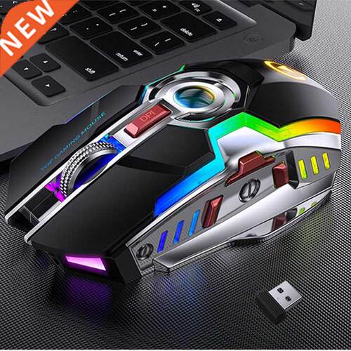 Wireless Gaming Mouse Rechargeable 2.4G Silent 1600DPI Ergon