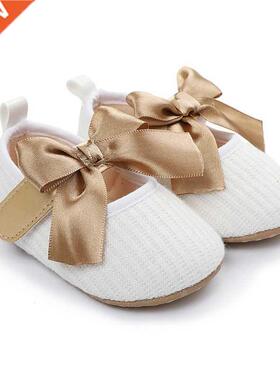 Spring Autumn Baby Girls Knitted Butterfly Princess Shoes Co