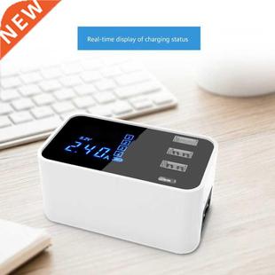 4-Port USB Charger LED Display For IPhone Tablet Fast Chargi