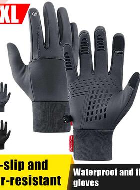Autumn Winter Men Women Gloves Touch Screen Waterproof Windp