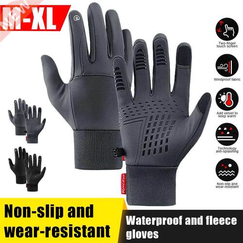 Autumn Winter Men Women Gloves Touch Screen Waterproof Windp