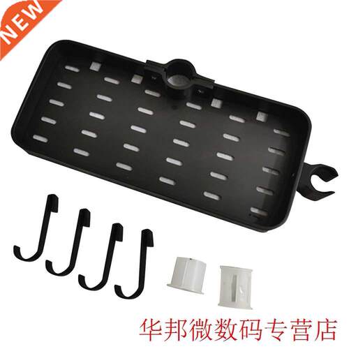 For Shower Rod Hotel Tray With 4 Hooks Home Space Aluminum D