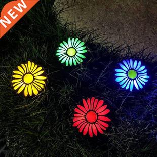 2m Solar Powered Daisy Lamp Outdoor 4LED Waterproof Daisy Fl