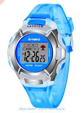 Kids watch lunous alarm waterproof multifunctional student