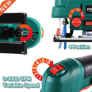 function LED Variable Speed Laser 800W Light Saw Jig Multi