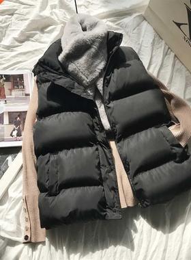Women Winter Warm Cotton Pded Puffer Vests Sleeveless Park