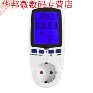 EU Plug 230 V 50Hz Backlight LCD Display Watt Huidige Voltag