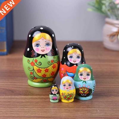 1 Set Nesting Dolls Color Painted Russian Matryoshka Doll