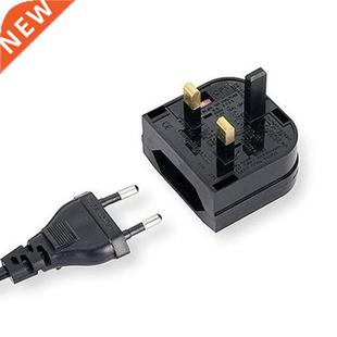 European Euro EU 2 Pin to UK 3Pin Plug Adapter Power Socket