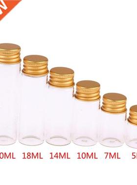 10Pieces 5ml/7ml/10ml/14ml/18ml/20ml Glass Bottles With Alum
