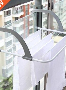Indoor Folding Towel Hanger Rope Drying Clothes Rack