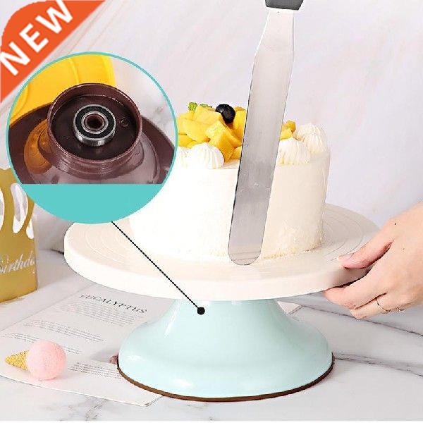 DIY Cke Turntble Bking Silicone Mold Cke Plte Rotting