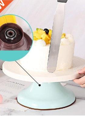 DIY Cke Turntble Bking Silicone Mold Cke Plte Rotting