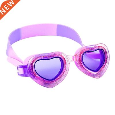 1 Pc Swimming Goggles Waterproof Heart-shaped Silicone Anti-